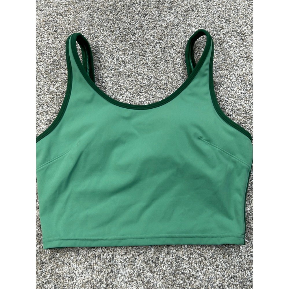 Lululemon Women Scoop Neck Back Cutout Sports Bra Tennis Tank LW1FSCS Sz S #0750